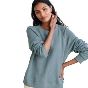 Jenni Kayne Saturday Sweatshirt Pullover in  Petrol Size Small